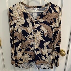 Bundle for $7: TRIBAL JEANS floral/jungle print blouse (s)
